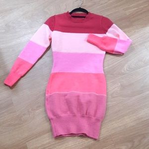 50 shades of pink knit dress